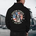 Boston Bull Terrier Men Boston Terrier Dog Dad Men's Hoodie Back Print, novelty gifts, funny gifts