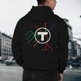 Boston T Subway Map Vintage MBTA Men's Hoodie Back Print, novelty gifts, funny gifts