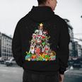 Boston Terrier Dog Christmas Tree Lights Xmas Pajama For Men Women Kids Men's Hoodie Back Print, novelty gifts, funny gifts