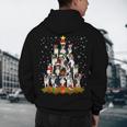 Boston Terrier Dog Christmas Tree Santa Hat Xmas Pajama Men Women Kids Men's Hoodie Back Print, novelty gifts, funny gifts
