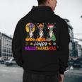Boston Terrier Dog Halloween Christmas Hallothanksmas Men Women Kids Men's Hoodie Back Print, novelty gifts, funny gifts