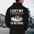 Boston Terrier Dog Men's Hoodie Back Print, novelty gifts, funny gifts