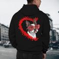 Boston Terrier Dog Mom Dad Valentine’s Day Pet Lover For Men Women Kids Men's Hoodie Back Print, novelty gifts, funny gifts