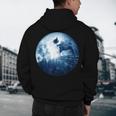 Boston Terrier Dog Moon Dog Mom Dad Women Men Dog Lovers Men's Hoodie Back Print, novelty gifts, funny gifts
