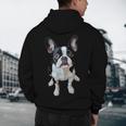 Boston Terrier Dog Motif Pet Art Boston Terrier Men Women Kids Men's Hoodie Back Print, novelty gifts, funny gifts