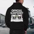 Boston Terrier Dog Official Sleep Pajamas Nightgown Men's Hoodie Back Print, novelty gifts, funny gifts