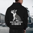 Boston Terrier Dog Owner Grandma Men's Hoodie Back Print, novelty gifts, funny gifts