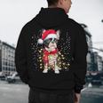 Boston Terrier Dog Ugly Christmas Dog Xmas For Men Women Kids Men's Hoodie Back Print, novelty gifts, funny gifts