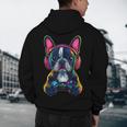 Boston Terrier Lovers Gaming Headphones Boston Terrier Men's Hoodie Back Print, novelty gifts, funny gifts