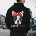 Boston Terrier Mom Bostie Women Girls Men's Hoodie Back Print, novelty gifts, funny gifts
