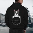 Boston Terrier In The Pocket Cute Boston Terrier Dog Lovers For Men Women Girls Kids Men's Hoodie Back Print, novelty gifts, funny gifts