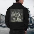 Boston Terrier Selfie With Ghosts Halloween Dog Lover Men's Hoodie Back Print, novelty gifts, funny gifts