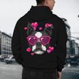 Boston Terrier Valentines Day Shirt Heart Dog Lover Men's Hoodie Back Print, novelty gifts, funny gifts