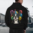 Celebration Event Birthday Party Boston Terrier Men's Hoodie Back Print, novelty gifts, funny gifts