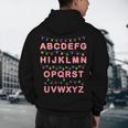 Christmas Alphabet Candy Cane Teachers Students Candy Cane For Men Women Kids Men&#x27;s Hoodie Back Print, novelty gifts, funny gifts