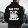 Cute Boston Terrier Need More Sleep Pajamas Nightgown Men's Hoodie Back Print, novelty gifts, funny gifts