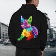 Dog Lover Boston Terrier Dog Colorful Boston Terrier Men Women Kids Men's Hoodie Back Print, novelty gifts, funny gifts