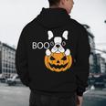 The Halloween Boston Terrier Men's Hoodie Back Print, novelty gifts, funny gifts