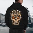 Halloween Costume Skull Boston Terrier Dog Lover For Men Women Kids Men's Hoodie Back Print, novelty gifts, funny gifts