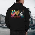 Peace Love Boston Terrier Tie Dye Dog Lover For Men Women Girls Kids Men's Hoodie Back Print, novelty gifts, funny gifts