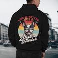 Retro Life Is Better With Boston Terrier Mom Dog Lover Men's Hoodie Back Print, novelty gifts, funny gifts