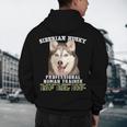 Siberian Husky Professional Human Trainer Men's Hoodie Back Print, novelty gifts, funny gifts