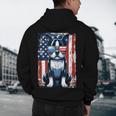 Vintage Boston Terrier Dog American USA US Flag Pets Lovers Men's Hoodie Back Print, novelty gifts, funny gifts