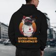 Vintage Boston Terrier Grandma Wear Sunglasses Dog Lover Men Women Girls Kids Men's Hoodie Back Print, novelty gifts, funny gifts