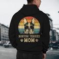 Vintage Boston Terrier Mom Dog Lovers Mother's Day Men's Hoodie Back Print, novelty gifts, funny gifts