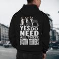 Yes I Really Do Need All These Boston Terriers Men's Hoodie Back Print, novelty gifts, funny gifts