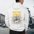 Anatomy Of Boston Terrier Dog Lover Men's Hoodie Back Print, novelty gifts, funny gifts