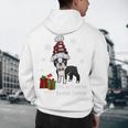 Boston Terrier Christmas T Shirt-Life Is Merrier Premium Tri-Blend Men's Hoodie Back Print, novelty gifts, funny gifts