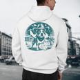 Boston Terrier Cowboy UFO Shirt Vintage Western Dog Mom Tee Men's Hoodie Back Print, novelty gifts, funny gifts