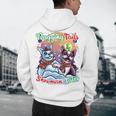 Boston Terrier Dog Christmas Snowman Winter Snow Men's Hoodie Back Print, novelty gifts, funny gifts