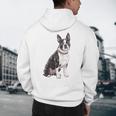 Boston Terrier Dog Dad Boston Terrier Dog Lovers Men's Hoodie Back Print, novelty gifts, funny gifts