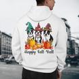 Boston Terrier Dog Lover Fall Ya'Ll Halloween Costume Men Women Men's Hoodie Back Print, novelty gifts, funny gifts