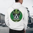 Boston Terrier Dog St Patricks Day Irish Pet Lover Men Women Kids Men's Hoodie Back Print, novelty gifts, funny gifts