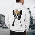 Boston Terrier Dog Wearing Crown For Men Women Girls Kids Men's Hoodie Back Print, novelty gifts, funny gifts