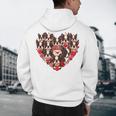Boston Terrier Heart Valentine Boston Terrier Men's Hoodie Back Print, novelty gifts, funny gifts