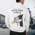 Boston Terrier Mom Dogs Mum Woman Men's Hoodie Back Print, novelty gifts, funny gifts