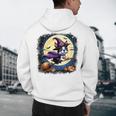 Cute Boston Terrier Halloween Costume Dog Lover Women Girls Men's Hoodie Back Print, novelty gifts, funny gifts