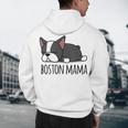 Cute Boston Terrier Boston Mama Men's Hoodie Back Print, novelty gifts, funny gifts