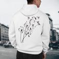 Dandelion Boston Terrier Flower Floral Bostie Tree Men's Hoodie Back Print, novelty gifts, funny gifts