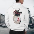 Girls I Heart Mom Love Mama Boston Terrier Dog Lover Men's Hoodie Back Print, novelty gifts, funny gifts