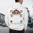 Most Likely Decorate Her Boston Terrier Dog Ugly Christmas Men's Hoodie Back Print, novelty gifts, funny gifts