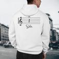 Music Notes Shirt Shh Quarter Fermata Teacher Men&#x27;s Hoodie Back Print, novelty gifts, funny gifts
