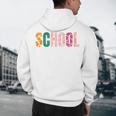 School Psychologist Rainbow Psychology Teacher Men&#x27;s Hoodie Back Print, novelty gifts, funny gifts