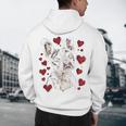 Valentine's Day Boston Terrier Men's Hoodie Back Print, novelty gifts, funny gifts