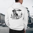 Vintage Boston Terrier UFO Western Wild West Dog Mom Dad Men's Hoodie Back Print, novelty gifts, funny gifts