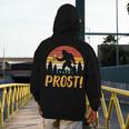 Bigfoot Sasquatch Prost Retro Bavarian Oktoberfest Men Women Men's Hoodie Back Print, funny design